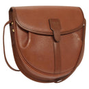 Burberrys Shoulder Bag Leather Brown Gold Auth ep9523-1