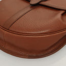 Burberrys Shoulder Bag Leather Brown Gold Auth ep9523-14