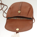 Burberrys Shoulder Bag Leather Brown Gold Auth ep9523-10