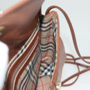 Burberrys Shoulder Bag Leather Brown Gold Auth ep9523-18