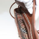 Burberrys Shoulder Bag Leather Brown Gold Auth ep9523-19