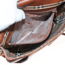 Burberrys Shoulder Bag Leather Brown Gold Auth ep9523-12