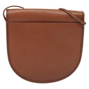 Burberrys Shoulder Bag Leather Brown Gold Auth ep9523-2