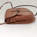 Burberrys Shoulder Bag Leather Brown Gold Auth ep9523-4