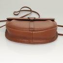 Burberrys Shoulder Bag Leather Brown Gold Auth ep9523-5