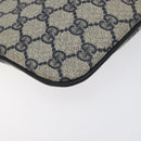 GUCCI GG Supreme Sherry Line Shoulder Bag PVC Navy Gold 68 02 047 Auth ep9524-11