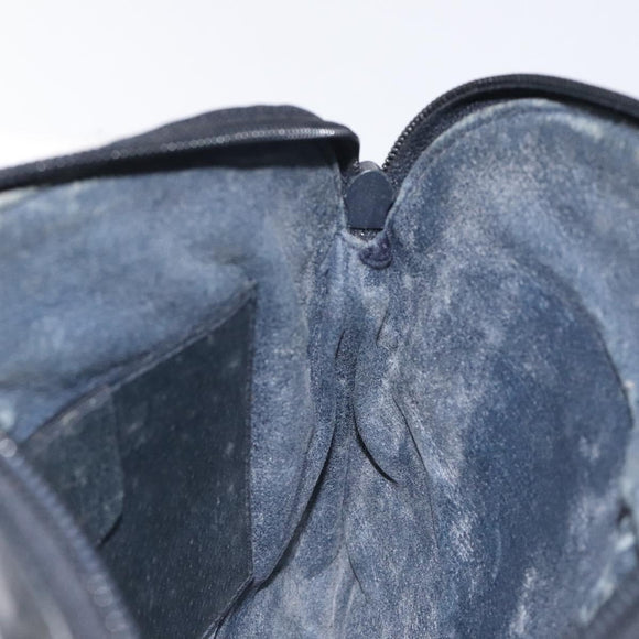 GUCCI GG Supreme Sherry Line Shoulder Bag PVC Navy Gold 68 02 047 Auth ep9524