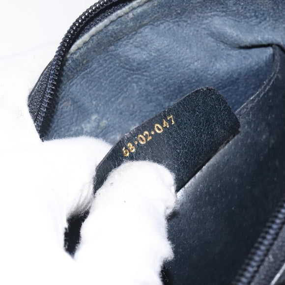 GUCCI GG Supreme Sherry Line Shoulder Bag PVC Navy Gold 68 02 047 Auth ep9524