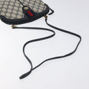 GUCCI GG Supreme Sherry Line Shoulder Bag PVC Navy Gold 68 02 047 Auth ep9524-7