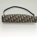 Christian Dior Trotter Canvas Shoulder Bag Navy Gold Auth ep9528-9