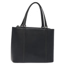 BURBERRY Hand Bag Leather Black Silver Auth ep9535-1