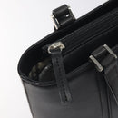 BURBERRY Hand Bag Leather Black Silver Auth ep9535-10