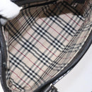 BURBERRY Hand Bag Leather Black Silver Auth ep9535-11