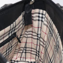 BURBERRY Hand Bag Leather Black Silver Auth ep9535-17