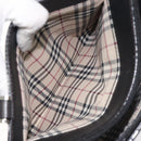 BURBERRY Hand Bag Leather Black Silver Auth ep9535-12