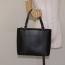 BURBERRY Hand Bag Leather Black Silver Auth ep9535-20