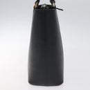 BURBERRY Hand Bag Leather Black Silver Auth ep9535-3