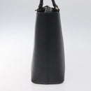 BURBERRY Hand Bag Leather Black Silver Auth ep9535-4