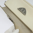 LOUIS VUITTON Epi Pochette Montaigne Bag White Yvoire M5929J LV Auth ep9537-9