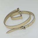 LOUIS VUITTON Epi Pochette Montaigne Bag White Yvoire M5929J LV Auth ep9537-20