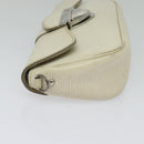 LOUIS VUITTON Epi Pochette Montaigne Bag White Yvoire M5929J LV Auth ep9537-3