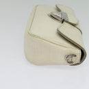 LOUIS VUITTON Epi Pochette Montaigne Bag White Yvoire M5929J LV Auth ep9537-4