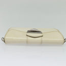 LOUIS VUITTON Epi Pochette Montaigne Bag White Yvoire M5929J LV Auth ep9537-5