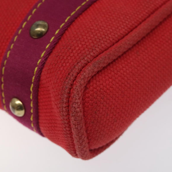 LOUIS VUITTON Antigua Cabas PM Tote Bag Canvas Rouge M40037 LV Auth ep9539