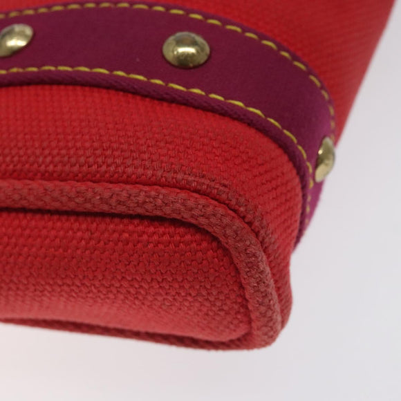 LOUIS VUITTON Antigua Cabas PM Tote Bag Canvas Rouge M40037 LV Auth ep9539