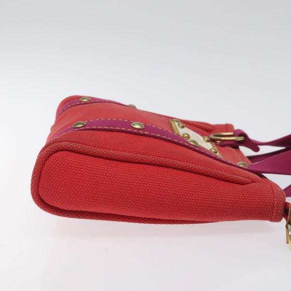 LOUIS VUITTON Antigua Cabas PM Tote Bag Canvas Rouge M40037 LV Auth ep9539