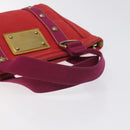 LOUIS VUITTON Antigua Cabas PM Tote Bag Canvas Rouge M40037 LV Auth ep9539-7
