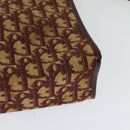 Christian Dior Trotter Canvas Shoulder Bag Red Gold Auth ep9547-16