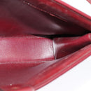 Christian Dior Trotter Canvas Shoulder Bag Red Gold Auth ep9547-17