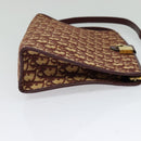 Christian Dior Trotter Canvas Shoulder Bag Red Gold Auth ep9547-4