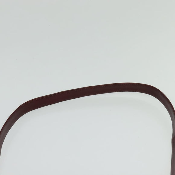 Christian Dior Trotter Canvas Shoulder Bag Red Gold Auth ep9547