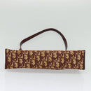 Christian Dior Trotter Canvas Shoulder Bag Red Gold Auth ep9547-5