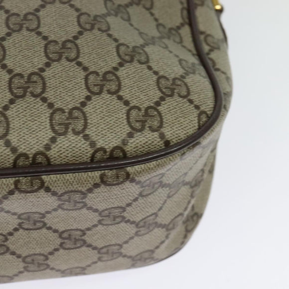 GUCCI GG Supreme Web Sherry Line Shoulder Bag PVC Beige 89 02 077 Auth ep9550