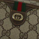 GUCCI GG Supreme Web Sherry Line Shoulder Bag PVC Beige 89 02 077 Auth ep9550-14