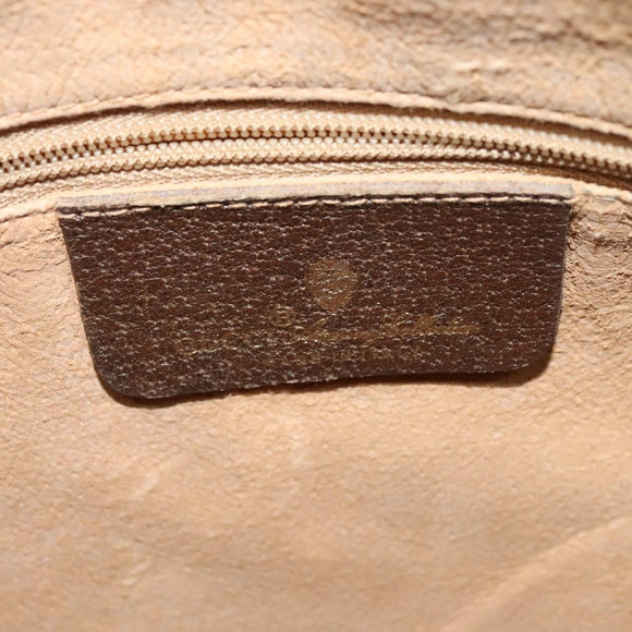 GUCCI GG Supreme Web Sherry Line Shoulder Bag PVC Beige 89 02 077 Auth ep9550