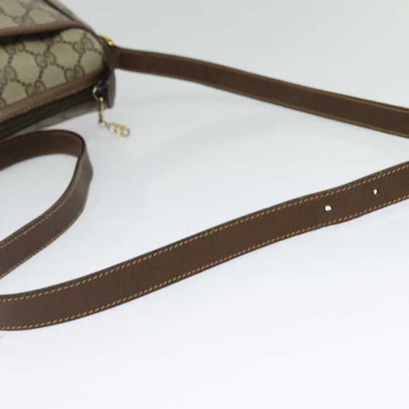 GUCCI GG Supreme Web Sherry Line Shoulder Bag PVC Beige 89 02 077 Auth ep9550