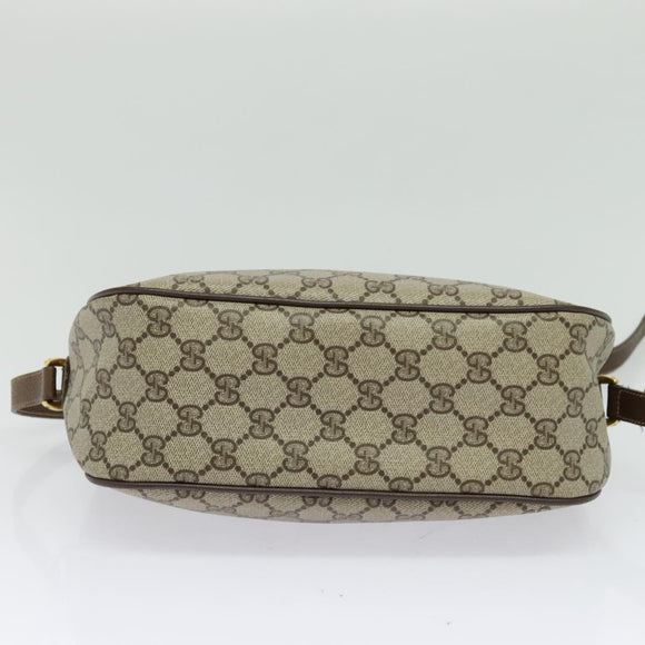 GUCCI GG Supreme Web Sherry Line Shoulder Bag PVC Beige 89 02 077 Auth ep9550
