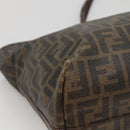 FENDI Zucca Canvas Tote Bag Brown Black Auth ep9552-14
