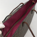 FENDI Zucca Canvas Tote Bag Brown Black Auth ep9552-6