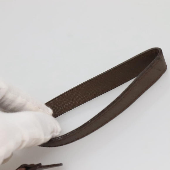 Burberrys Nova Check Clutch Bag Canvas Beige Gold Auth ep9553