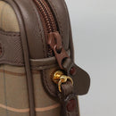 Burberrys Nova Check Clutch Bag Canvas Beige Gold Auth ep9553-10