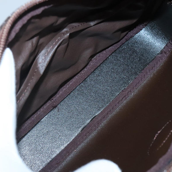 Burberrys Nova Check Clutch Bag Canvas Beige Gold Auth ep9553