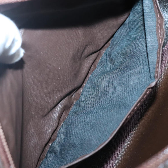 Burberrys Nova Check Clutch Bag Canvas Beige Gold Auth ep9553