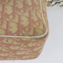 Christian Dior Trotter Canvas Shoulder Bag PVC Pink Silver Auth ep9554-9