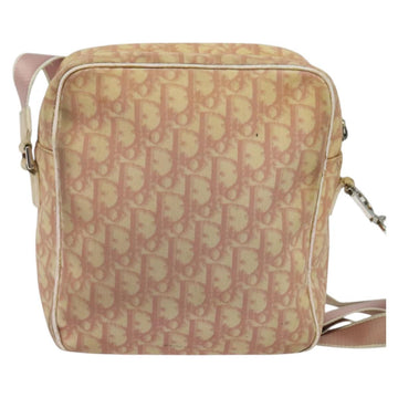 Christian Dior Trotter Canvas Shoulder Bag PVC Pink Silver Auth ep9554 - 0