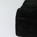 GUCCI Hand Bag Suede Black Silver 002 1025 Auth ep9555-15